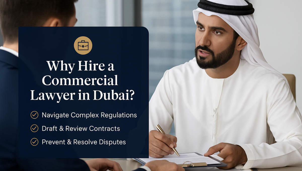 Why Hire a Commercial Lawyer in Dubai