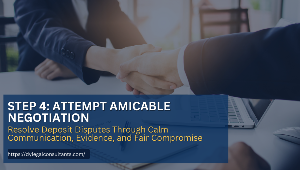 Attempt amicable negotiation