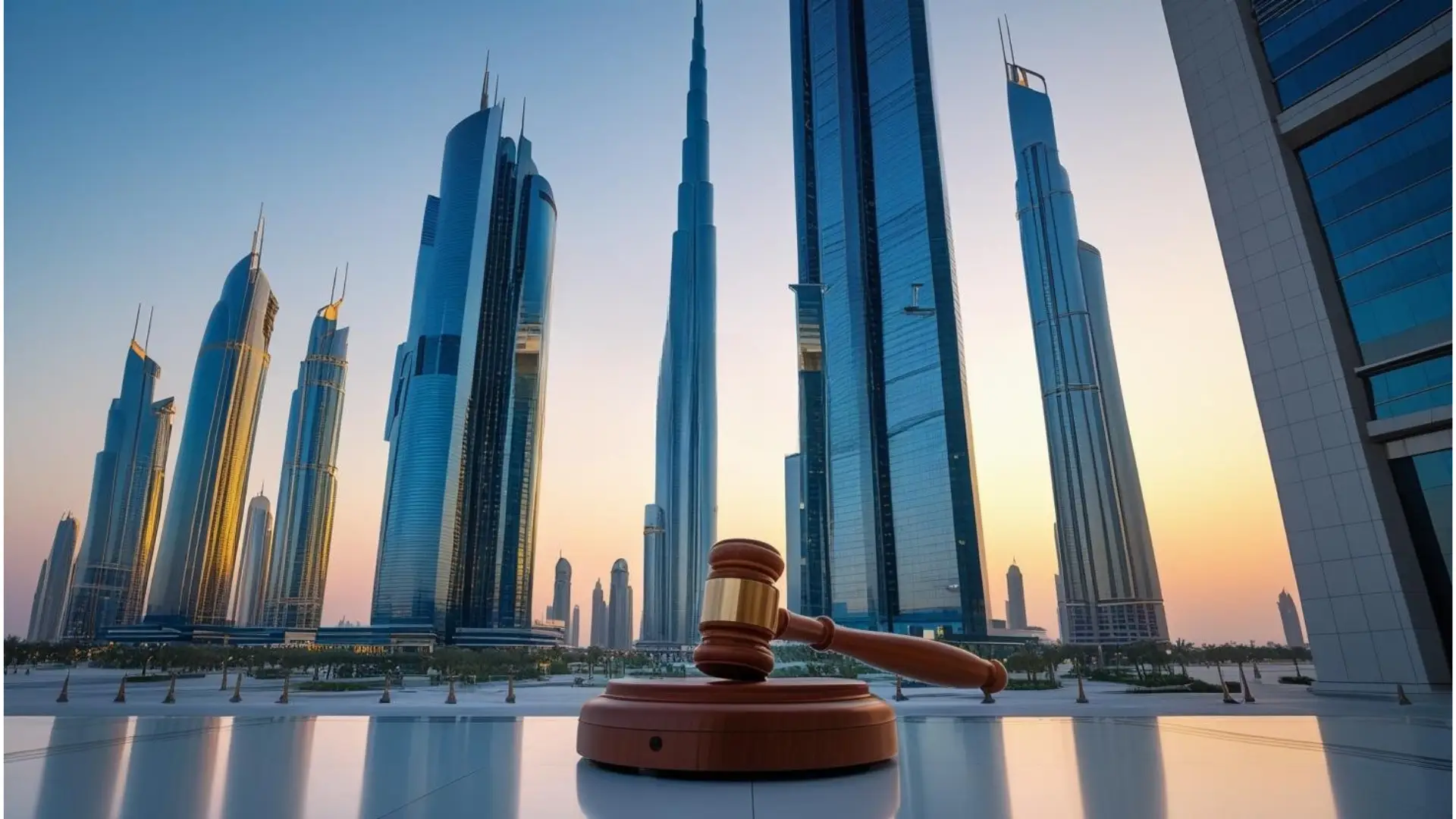 Home 11 A cityscape of Dubai’s DIFC district with sleek skyscrapers